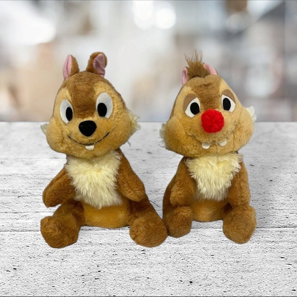 1970s Walt Disney Production Chip 'n Dale Chipmunks Plush Stuffed Toys USA - Picture 3 of 15